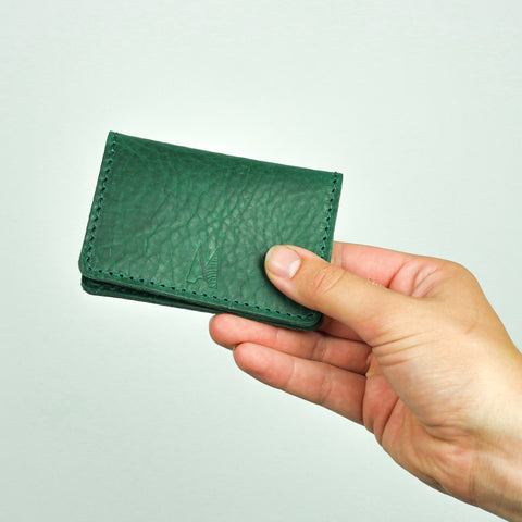 Missouri Green Leather Card Holder