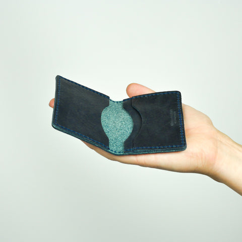 Missouri Navy Leather Card Holder