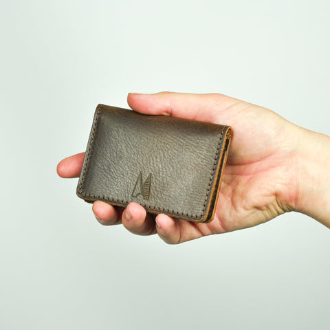 Missouri Brown Leather Card Holder