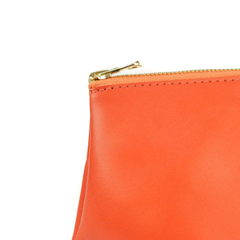 Tangerine Leather Travel Bag - Roam