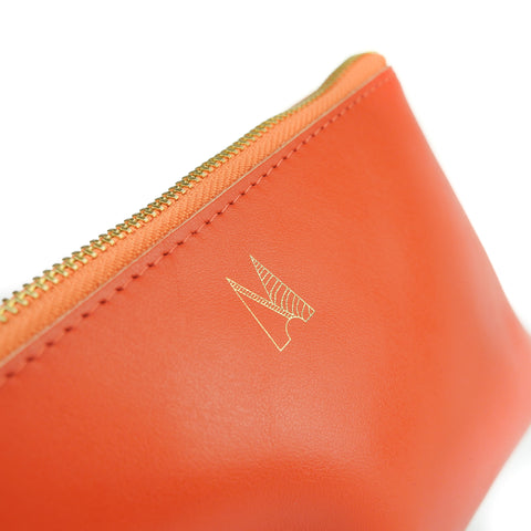 Tangerine Leather Travel Bag - Roam