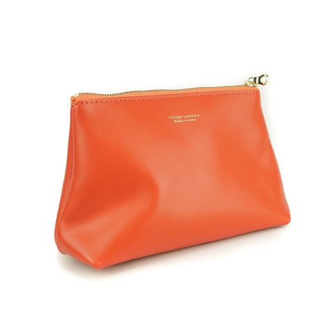 Tangerine Leather Travel Bag - Roam