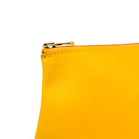 Yellow Leather Travel Bag - Roam