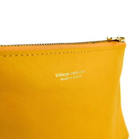 Yellow Leather Travel Bag - Roam