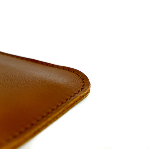 Tan Leather Clutch Bag - Roam