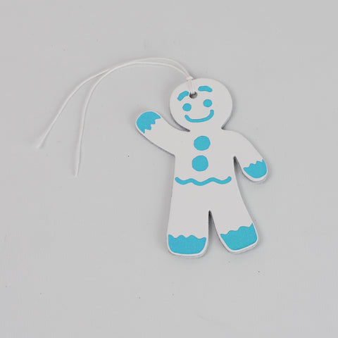 Leather Christmas Gingerbread Man Decoration