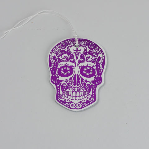 Leather Christmas Skull Decoration