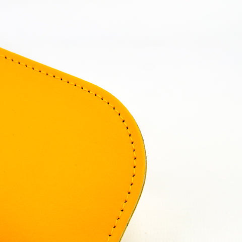 Yellow Leather Glasses Pouch - Chroma