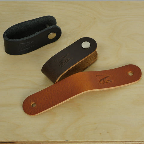 Tan Leather Drawer Pulls