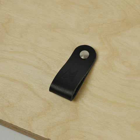 Black Leather Drawer Pulls